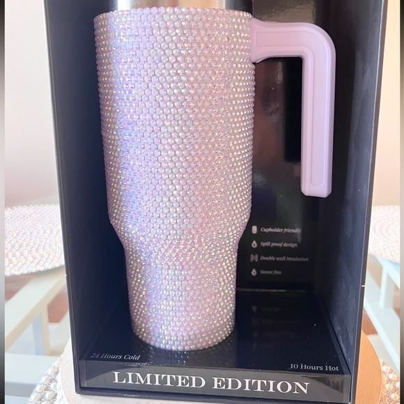 💜 LILAC RHINESTONE Iridescent Purple Bling Tumbler HydraPeak LIMITED EDITION - Picture 4 of 6